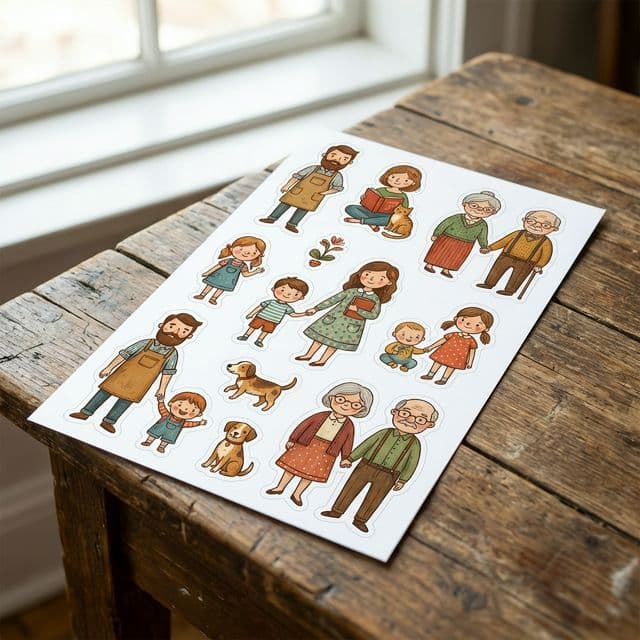 Custom Family Stickers That Beat Stick Figures