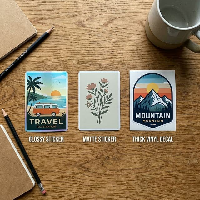 Sticker Materials and Sizes: The Definitive Guide