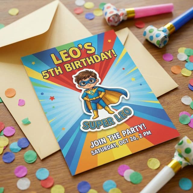 The Party Invitation Kids Actually Want to Hand Out