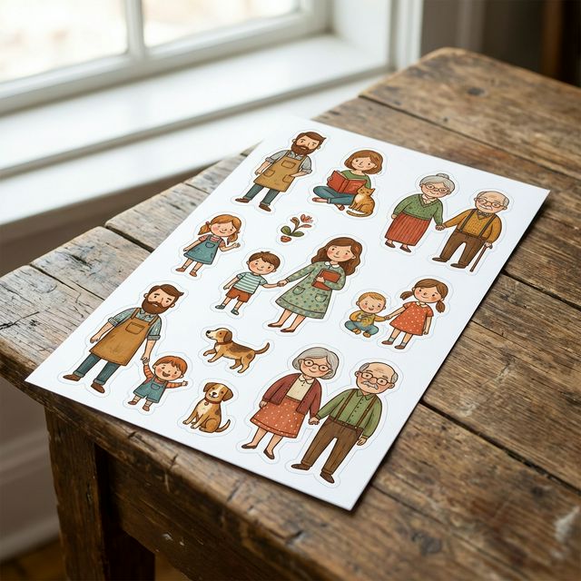 Custom Family Stickers That Beat Stick Figures | stickerme
