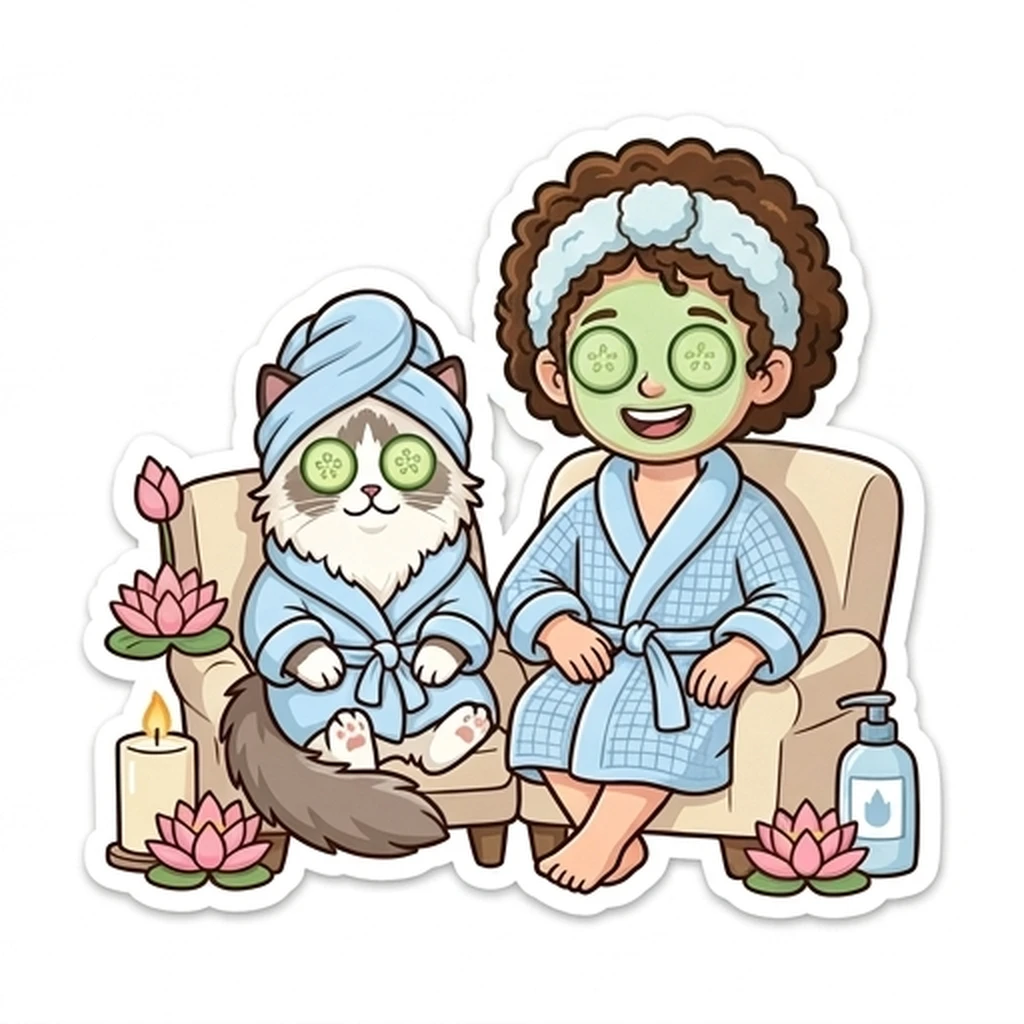 Spa Day Cat (Mia)
