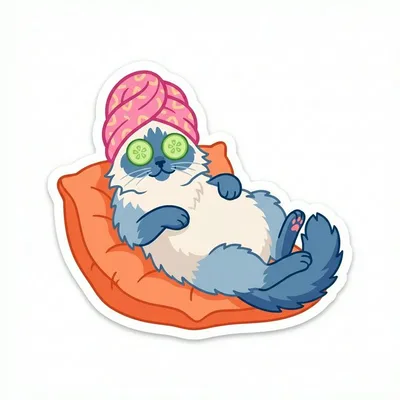 Spa Day Cat