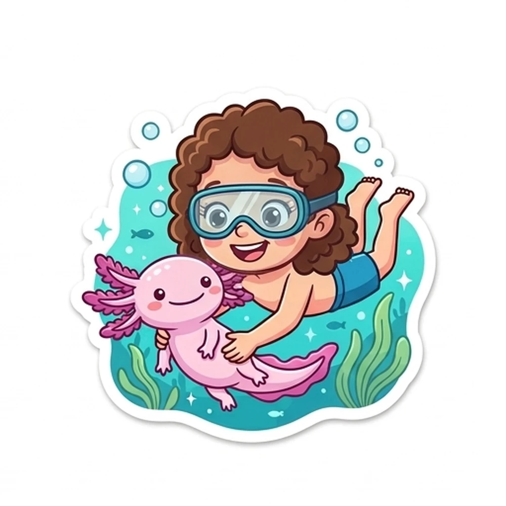 Happy Axolotl (Mia)